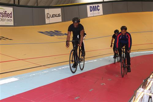 Students take to the track! 